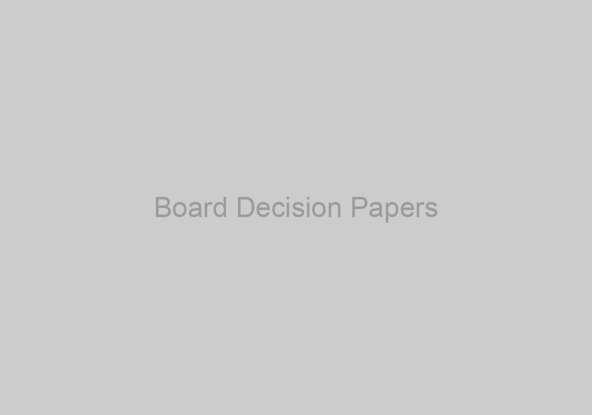 Board Decision Papers